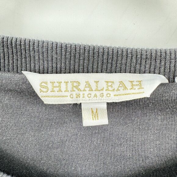 Shiraleah Allover Sequin Sweatshirt Size M Gray Silver Holiday Shimmer Sparkle - Picture 5 of 10